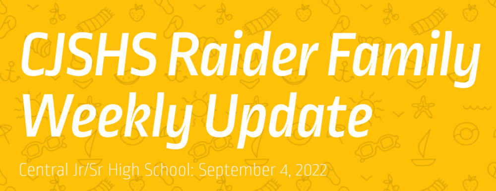 CJSHS Weekly Family Newsletter Banner