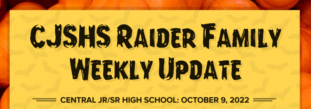 CJSHS Weekly Family Newsletter Banner