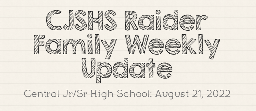 CJSHS Weekly Family Newsletter Banner