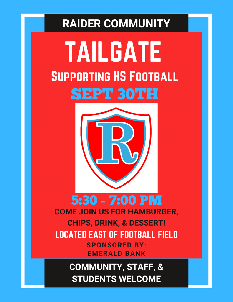 Sept. 30th Tailgate